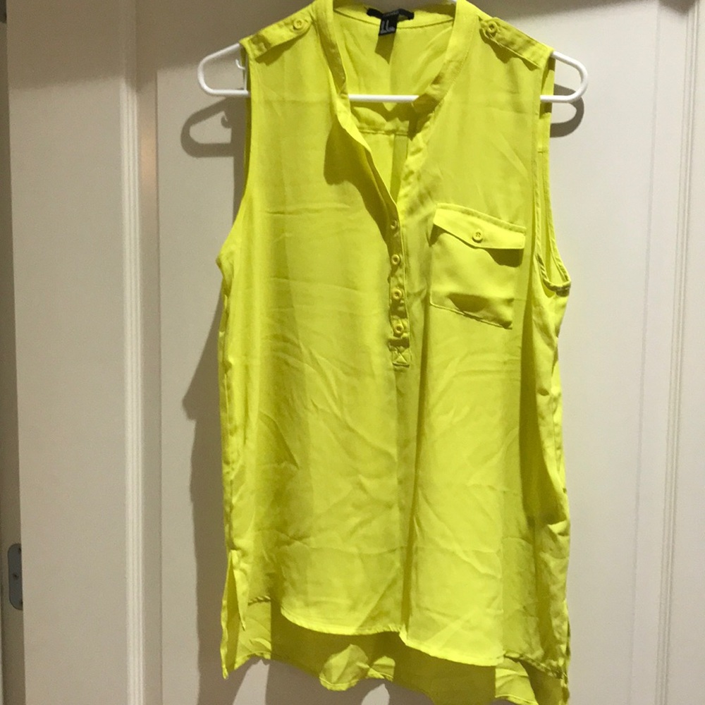 Forever 21 Sleeveless High Low Shirt.